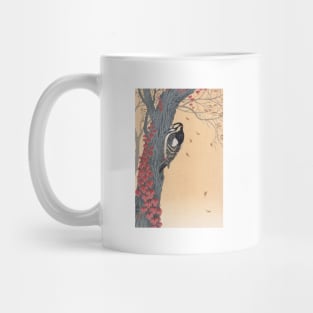 Woodpecker by Ohara Koson Mug